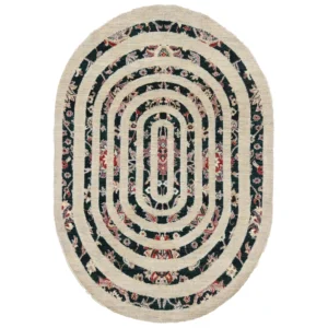 Hand knotted oval Sultanabad rug 2 meters