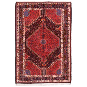 Hand knotted Tuyserkan rug (2.72) meters navy blue