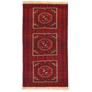 Hand knotted Baloch rug 2.3x1.2m