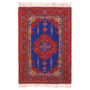 Hand knotted Khorasan carpet (2.87) meters blue