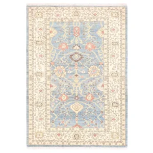 Hand knotted Sultan Abad carpet (6.23) meters blue