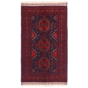 Hand knotted Baloch rug 1.7x0.9m