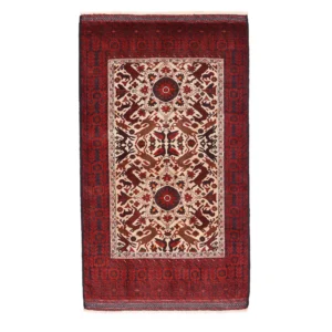 Hand knotted Baloch rug 2x1.1m