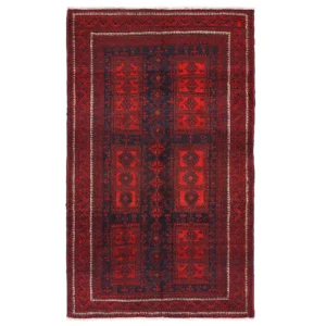 Hand knotted Baloch rug 2x1.2m