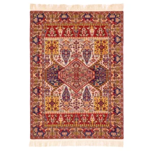 Hand knotted Khorasan rug (2.79) meters red