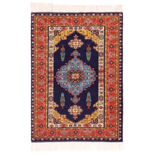 Hand knotted Khorasan carpet (2.52) meters navy blue