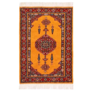 Hand knotted Khorasan carpet (2.59) meter yellow
