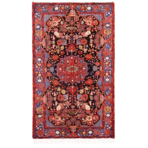 Hand knotted Nahavand carpet (3.95) meters navy blue