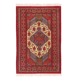 Hand knotted Khorasan rug (2.87) meters red