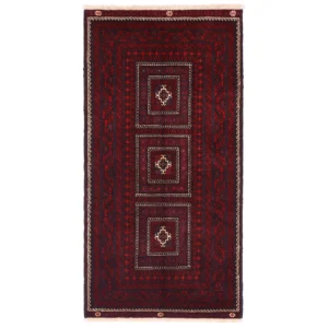 Hand knotted Baloch rug 2.1x1.1m