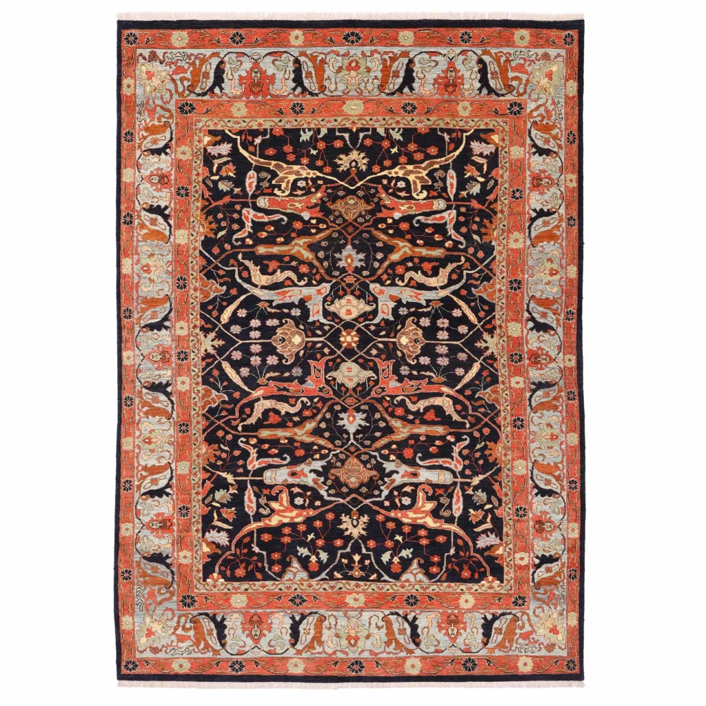 Hand knotted Soltan Abad carpet 5.10×3.55m