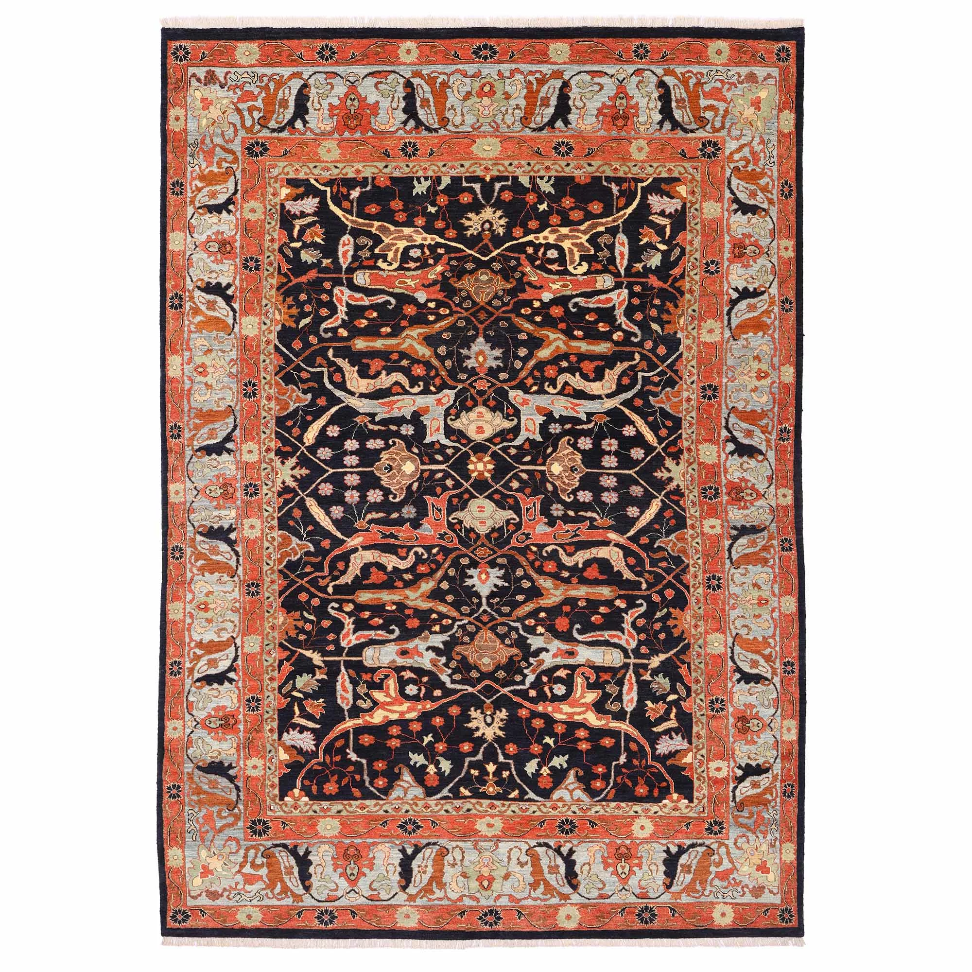 3831-1 Hand knotted Soltan Abad carpet 5.10×3.55m