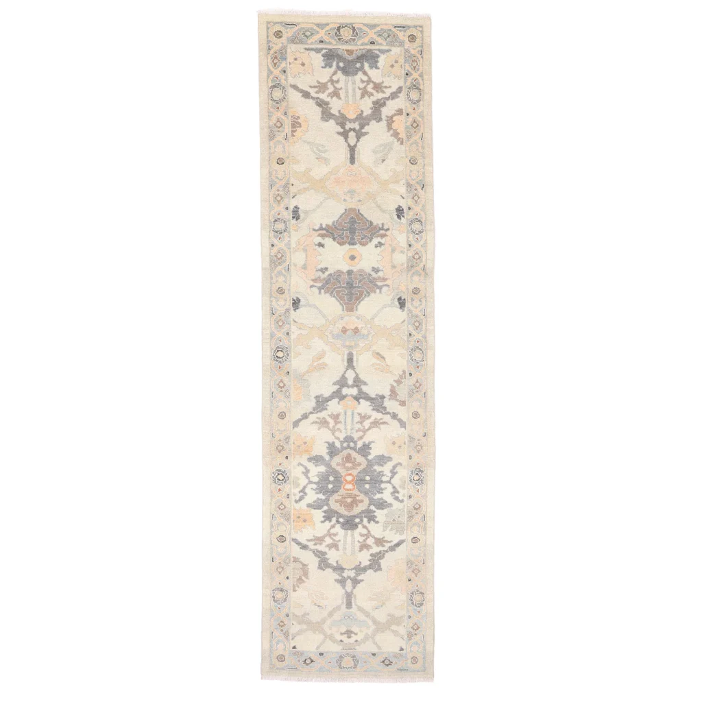 Hand knotted Soltan Abad runner 3.65×0.95m