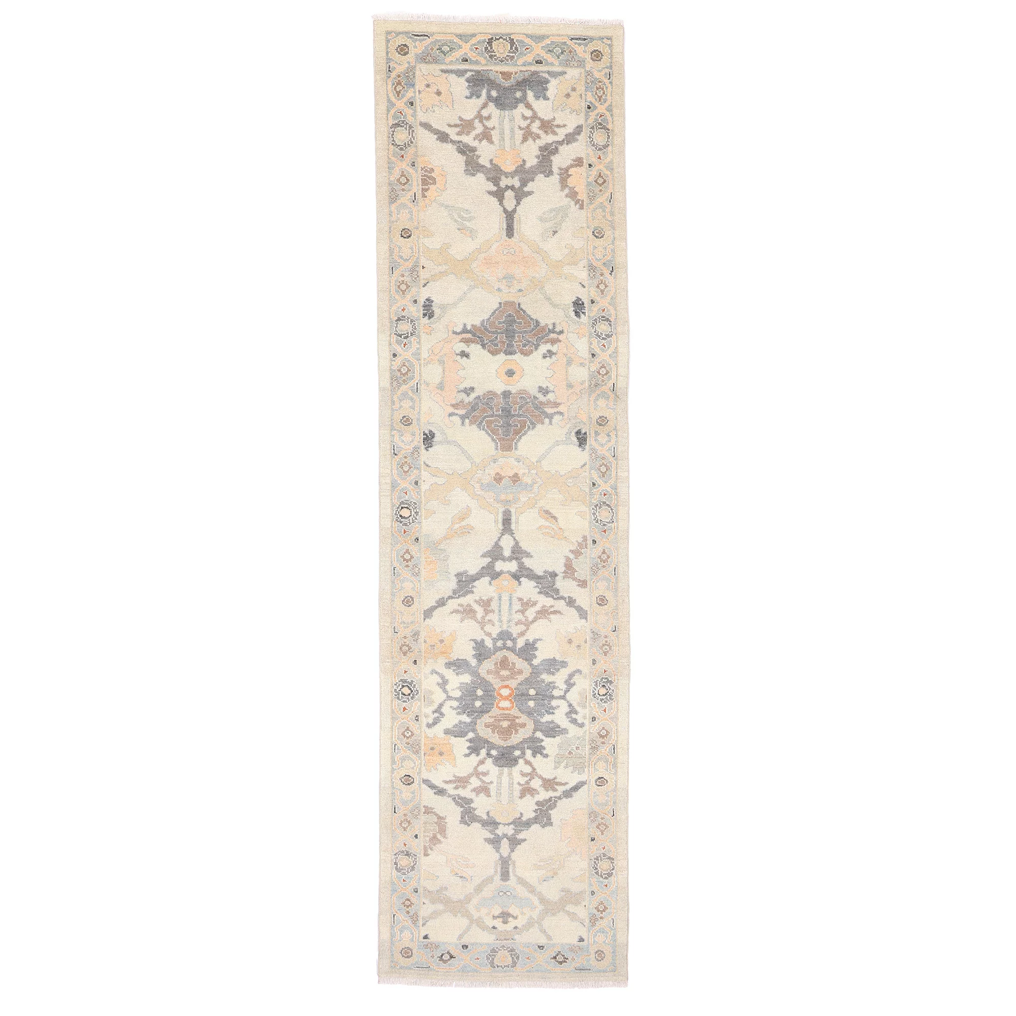 3838-1 Hand knotted Soltan Abad runner 3.65×0.95m