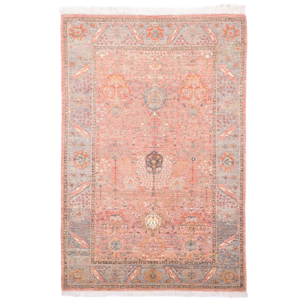 Hand knotted 40 Rows Soltan Abad carpet 3.10×2.05m