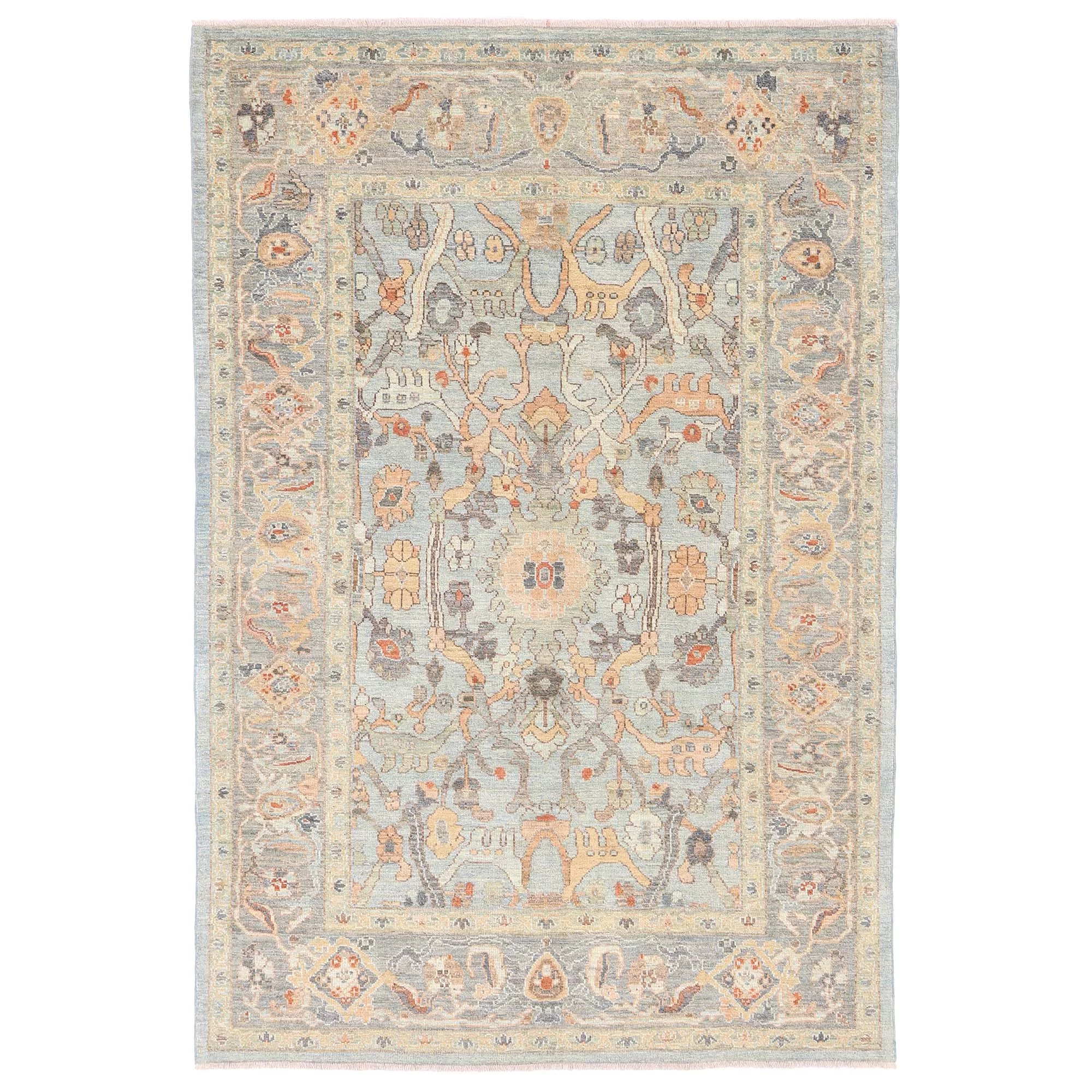 3845-1 Hand knotted Soltan Abad rug 1.98×1.57m